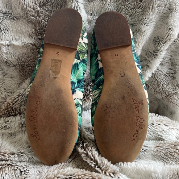 Sam Edelman Felicia Ballet Flat Shoes - Palm Trees - Women 6M - Picture 4 of 6
